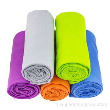 Serviette de couleur unie en daim microfibre personnalisée chaude